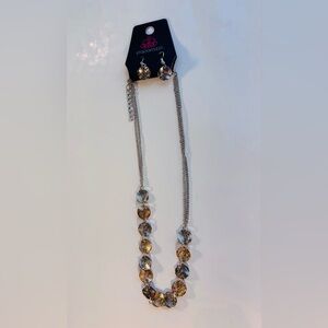 Paparazzi Dual-Tone Necklace with Silver and Gold Accents